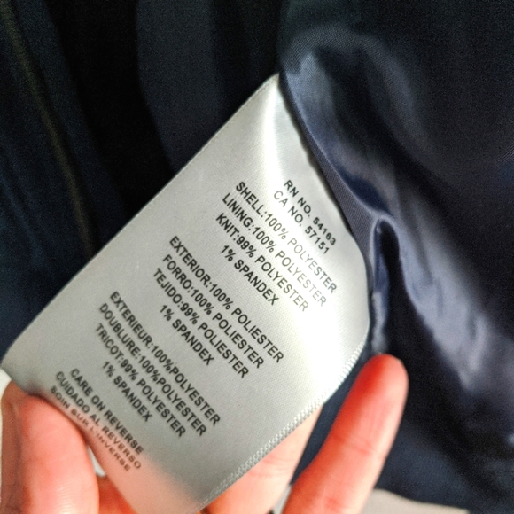 NWT Levi's Bomber Jacket, Navy, Size XS - Picture 5 of 8